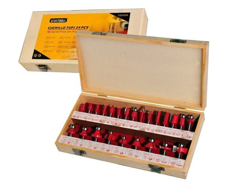 24 Piece Router Bit Set – Hurricane Steel